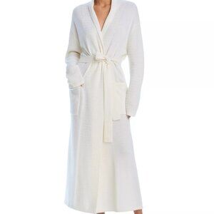 New with tag Arlotta Braided Long 100% Cashmere Robe Snow